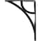 Ekena Millwork Galveston Wrought Iron Bracket, (Single center brace), Antiqued Silver 1 1/2"W x 5 1/2"D x 8"H BKTM01X05X08SGLASV - alternate 7